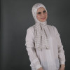 طرحة نايا ليكرا دبل ستريتش مقلم ثابت و مريح - 185x70 سم