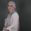 طرحة نايا قطن دبل ستريتش منقوش ثابت و مريح - 185x70 سم