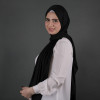 طرحة نايا قطن دبل ستريتش منقوش ثابت و مريح - 185x70 سم