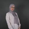 طرحة نايا قطن دبل ستريتش منقوش نقش ناعم - 185x75 سم