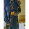 عباية عملية مطرزة للنساء - أسود - A150