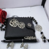 طقم اكسسوارت للرجال مطلي فضة - فضي وأسود - 5 قطع - F10