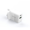 ليفوري شاحن حائط محول شحن سريع بمنفذ USB-C ومنفذ USB-A - بقوة 20 واط - LGW122