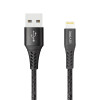 ليفوري كابل شحن آيفون نايلون USB-A إلى Lightning - بطول 1.8 متر - LC1222