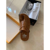 العراب حذاء شرقي وطني جلد طبيعي - بني