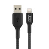 جيبل كابل لايتننغ بمنفذ USB للشحن السريع - أسود
