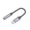 جبيل محول 3.5 مم من Type C إلى AUX - أسود وفضي