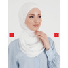 حجاب شيفون مع بونيه قطن