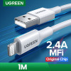 يوجرين سلك شاحن USB إلى آيفون بطول 1 م | أبيض