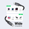 يوجرين سلك شاحن من USB-C إلى آيفون سيلكون بطول 1 م - أسود