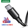 يوجرين سلك شاحن من USB إلى USB-C مضفر بطول 3 م - أسود
