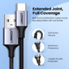 يوجرين كابل شحن من USB-2.0 إلى Type-C مضفر ألمنيوم - 3 متر