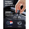 يوجرين شاحن سيارة بمنفذين Type-C ومنفذ USB - بقوة 130 واط - أسود