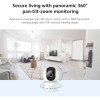 كاميرا ذكية C200 مع عرض أفقي بزاوية 360 درجة - 1080 بكسل عالية الدقة - أبيض - BHR6766GL