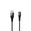 ليفوري كابل شحن نايلون من USB A إلى USB C - بطول 1.8 متر - LCS322